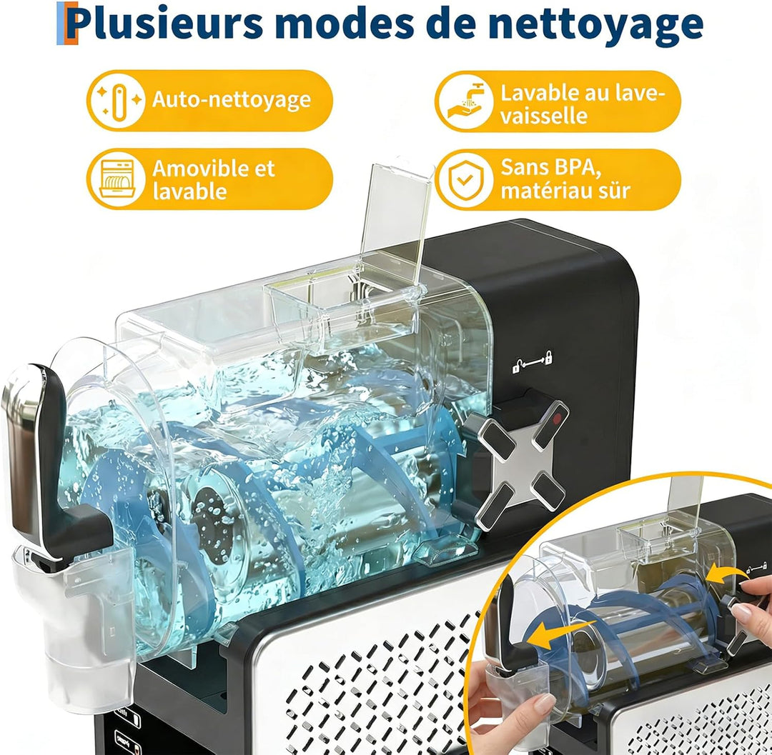GarveeTech Slush-Eismaschine 200w Mit Selbstreinigung & 5 Programmen – 1,9l Tank Für Cocktails, Milc