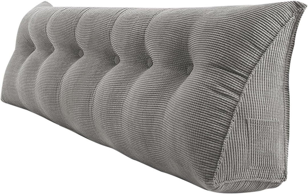 Lesekissen für Bett oder Sofa, dreieckig, Rückenlehne, Sofakissen, Kopfteil Baby, abnehmbare Hülle,