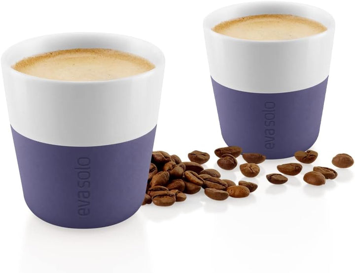 EVA SOLO | Espresso Becher | 80 ml | Gut zu halten durch Silikonbeschichtung | Spülmaschinenfest | V