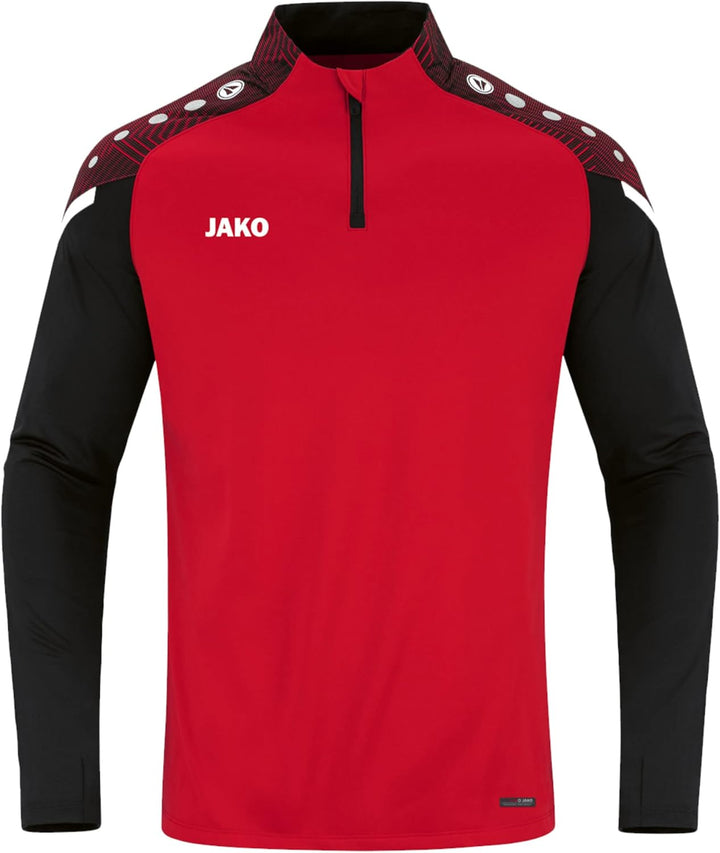 JAKO Herren Ziptop Performance S Rot/Schwarz, S Rot/Schwarz