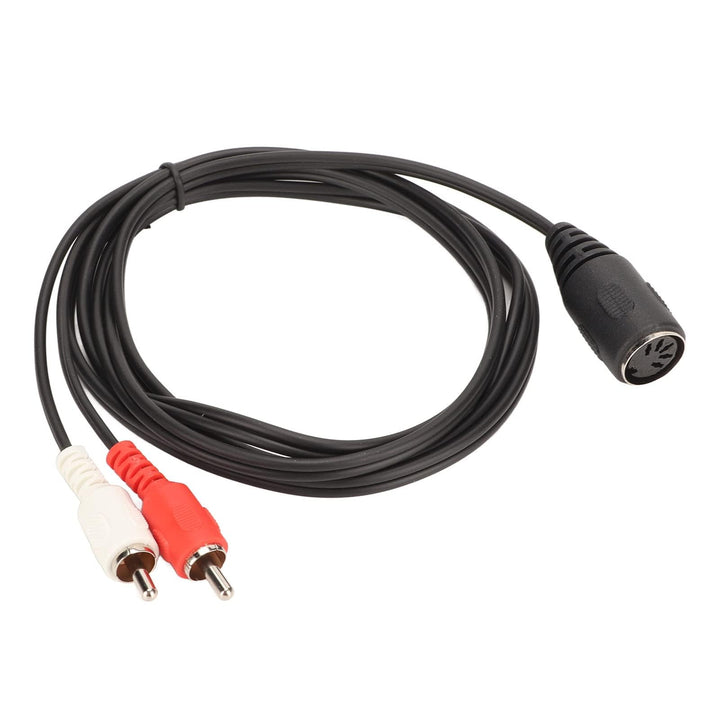 DIN 5 Pin auf Cinch Kabel, 5 Pin DIN Buchse auf 2 Cinch Stecker Kabel für Naim Olufsen Bang Quad Ste
