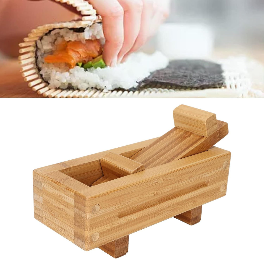 TOPINCN Hölzerne Sushi Pressform, Rechteckige Sushi-Pressmaschine, Japanische Sushi-Nigiri-Maker-For