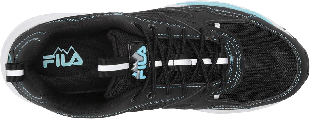FILA Herren Trail Tracer Sneaker 42 EU Schwarz Weiss Metallic Silber, 42 EU Schwarz Weiss Metallic S