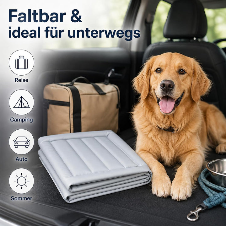 Kühlmatte Hund,70cmx53cm 2026 Neu Kühlmatte für Den Sommer,Selbstkühlende Hundematte,Waschbar kühlma