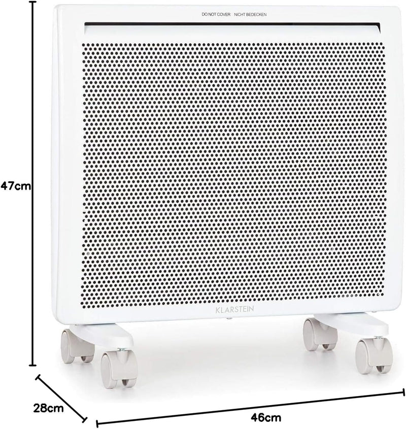 Klarstein Hot Spot Slimcurve Double 2-in-1 Heizgerät - Konvektions- und Infrarotheizung, Überhitzung