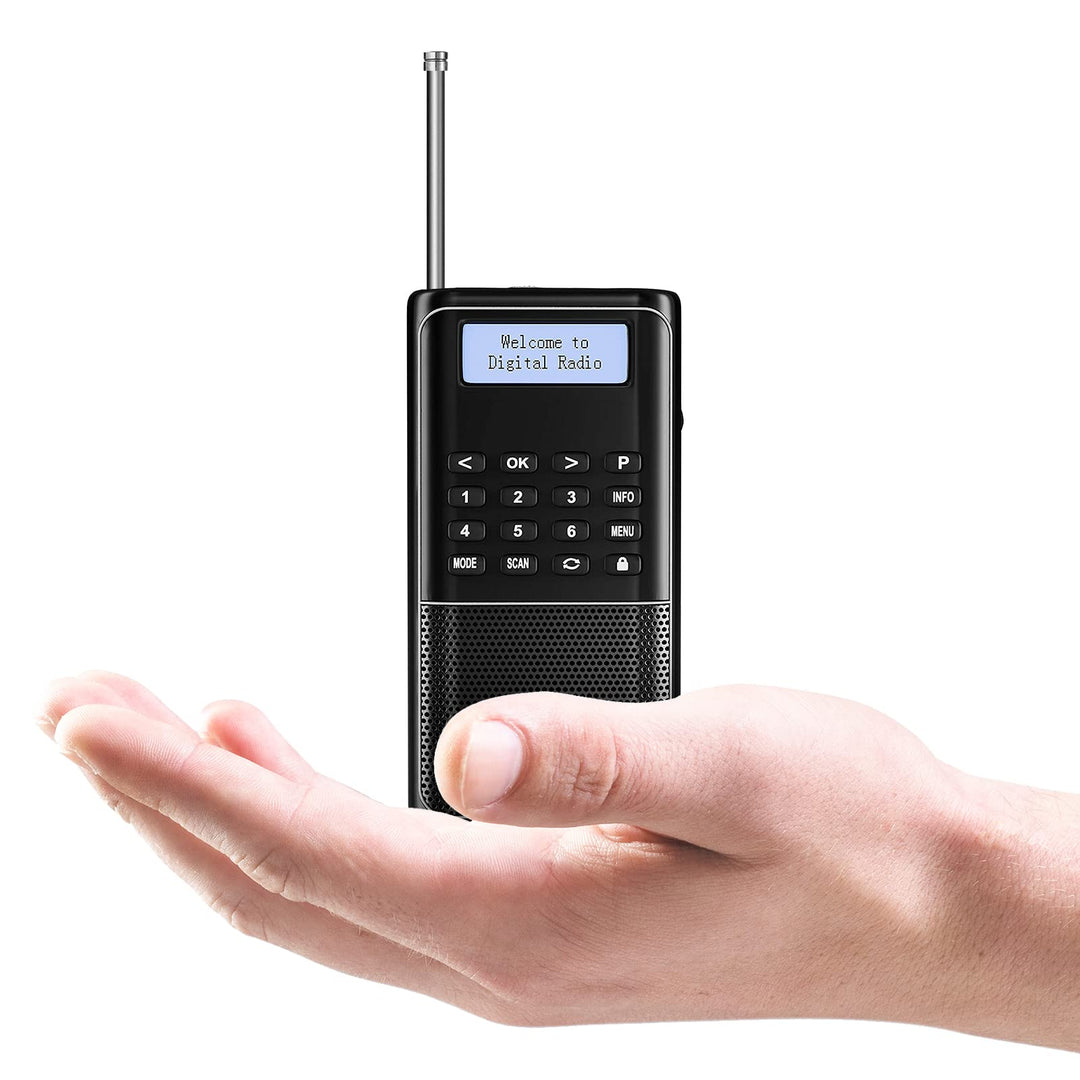 Raddy RD23 Tragbares DAB Radio Klein DAB+ UKW Digitalradio mit Akku taschenradio mit BT Küchenradio