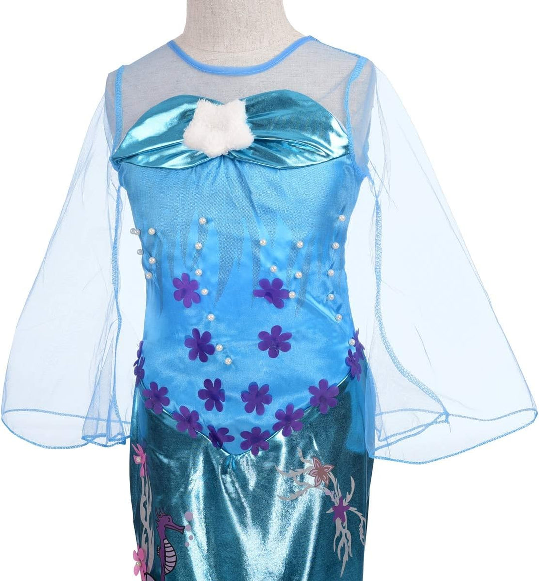 Lito Angels Prinzessin Meerjungfrau Kostüm Kleid Party Verkleidung Cosplay für Kleinkind Mädchen Grö