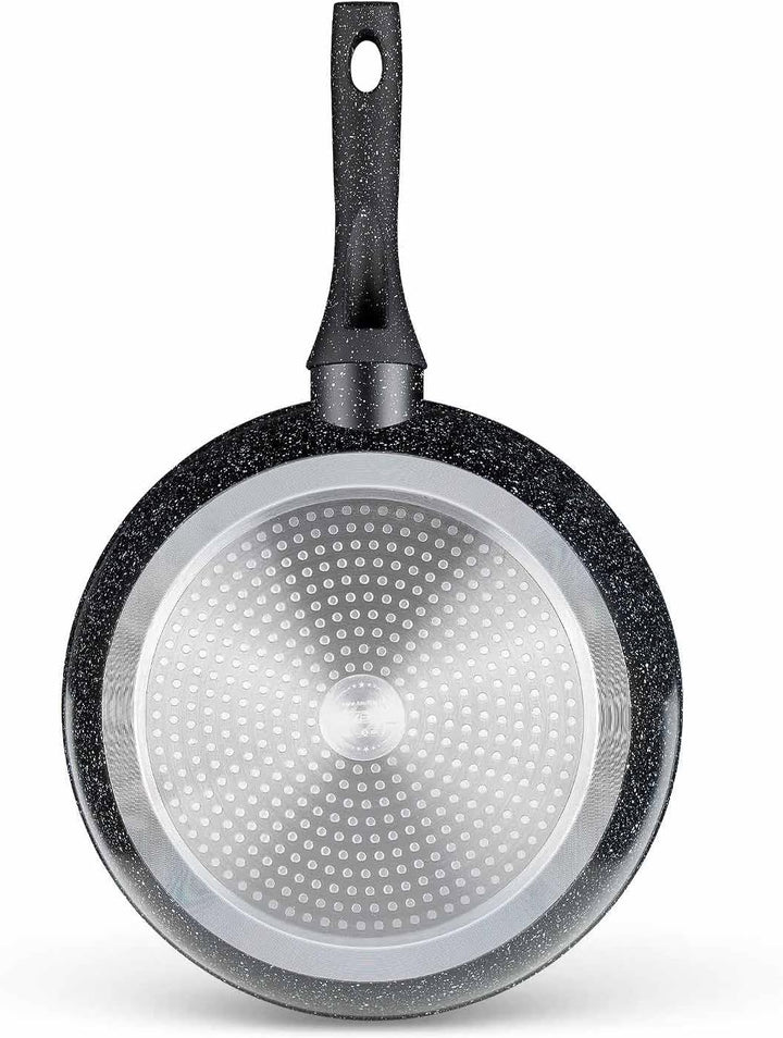 BEM 3‑tlg Pfannenset 20/24/28 cm Induktion geeignet – beschichtete Brat- und Universalpfannen mit Gl