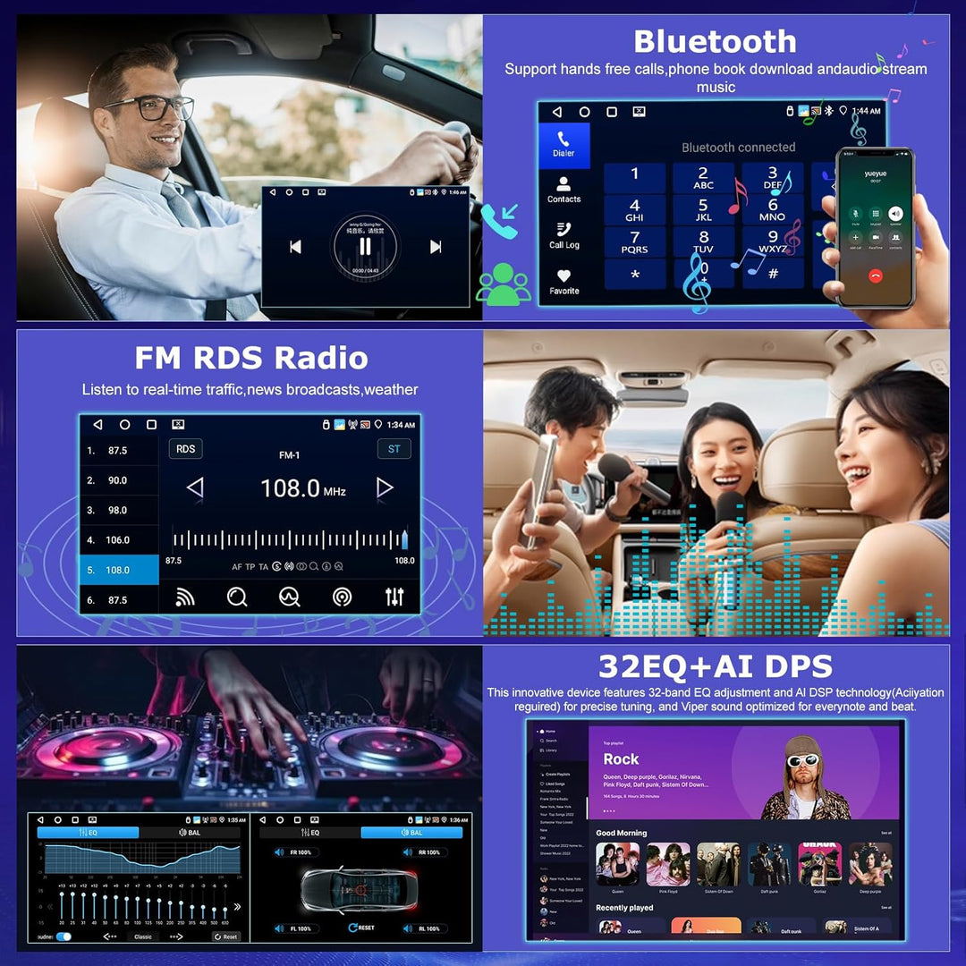 Android 4G+64G Autoradio für Mercedes Benz C/GLK Klasse W203 W209 C180 C200 2005-2009, 9 Zoll Touchs