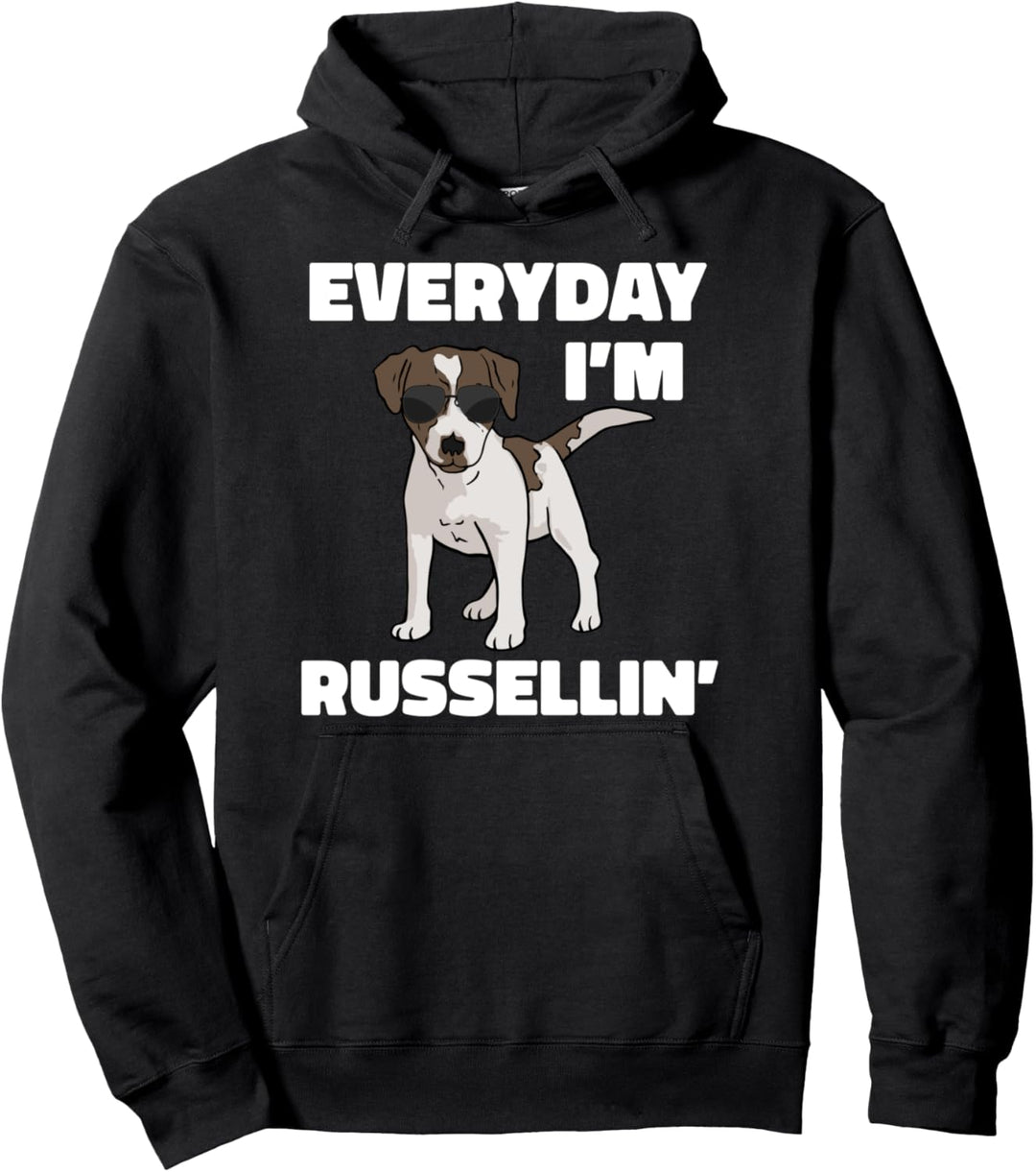 Everyday I'm Russellin Jack Russell Pullover Hoodie