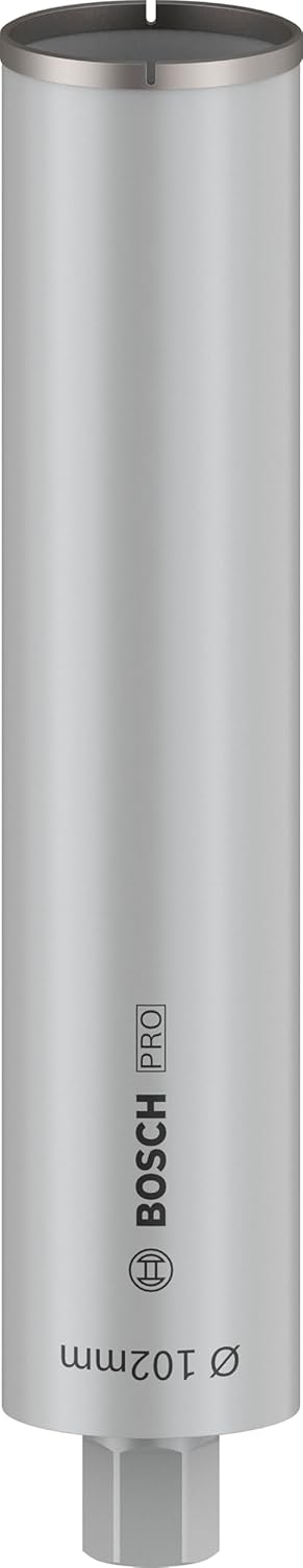 Bosch Professional Diamantnassbohrkronen (für Beton, 1 1/4 Zoll UNC, Ø: 102 mm, Zubehör für Diamantb