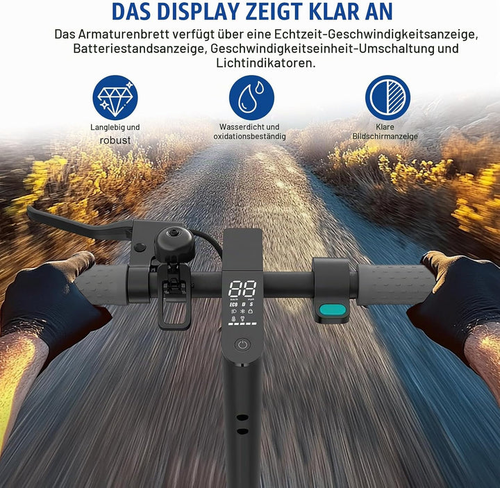 Elektroroller Dashboard für Xiaomi 1S, E-Scooter Armaturenbrett mit Abdeckung, Klare Datenanzeige E-