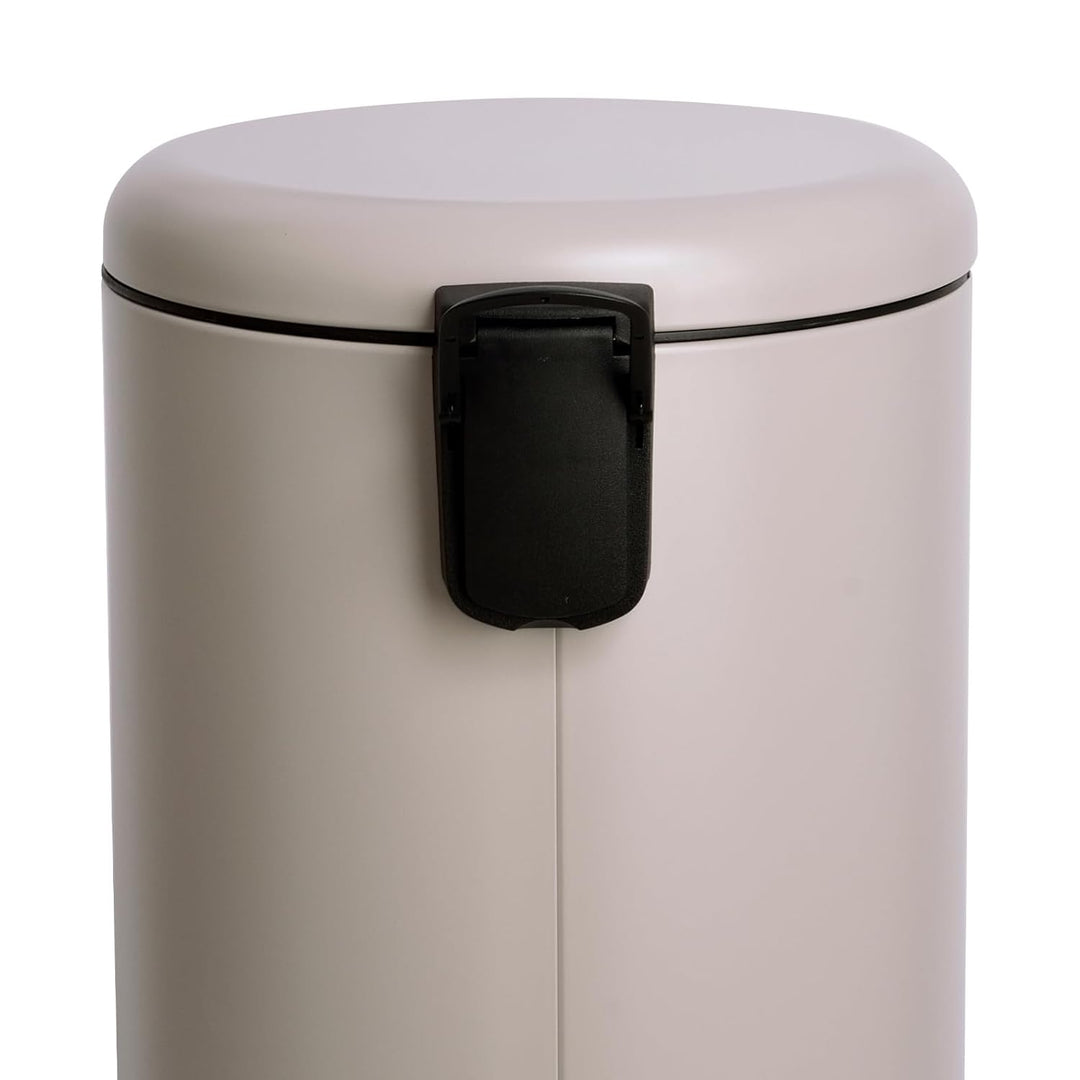 SVITA T30 Mülleimer Treteimer Abfalleimer 30 Liter inkl. Inneneimer rund Küchen-Hilfe Taupe, Taupe