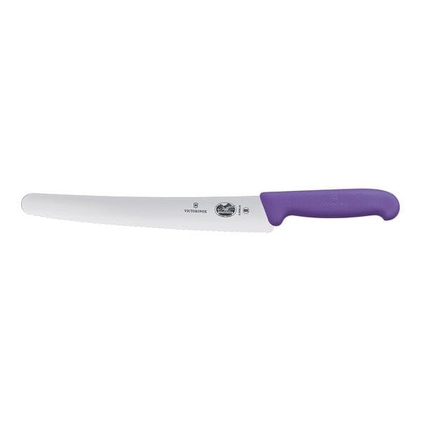 Victorinox Fibrox Konditorsäge mit Wellenschliff, Langes Küchenmesser für Kuchen und Backwaren, 26 c