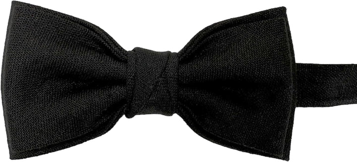 Leinen Accessoires SET: Fliege und Hosenträger Hosenträger mit Leder für Herren. Fliege Bereits gebu