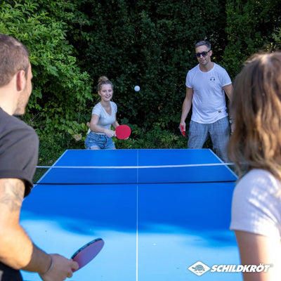 Donic-Schildkröt Tischtennis-Set Hobby, für 4 Spieler (4 Schläger, 5 Bälle, in Tragetasche, gute Fre