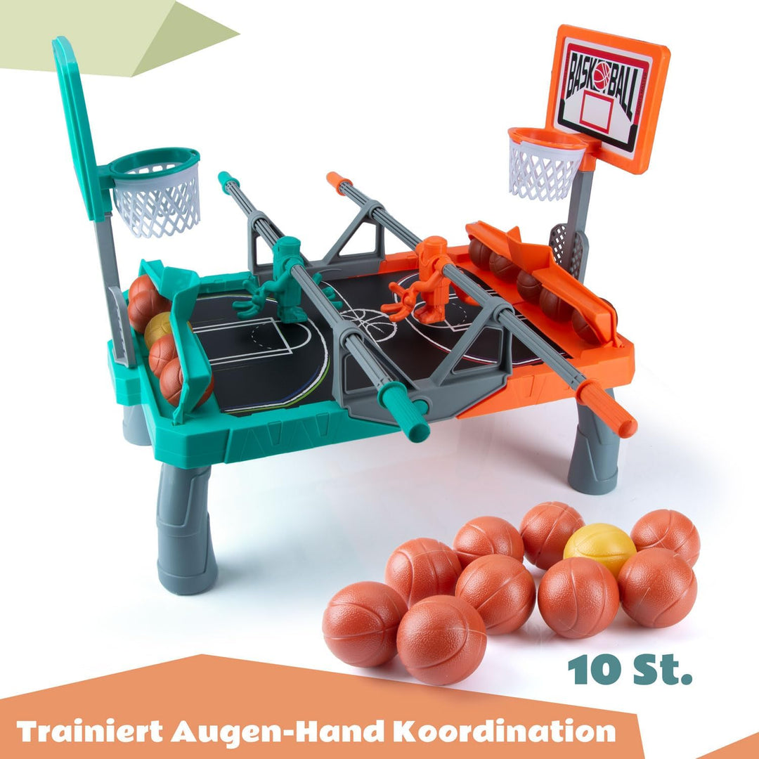 GOODS+GADGETS All Kids United® Shoot Basketball Tischspiel Kicker-Wurfspiel; Greifen & Körbe Werfen