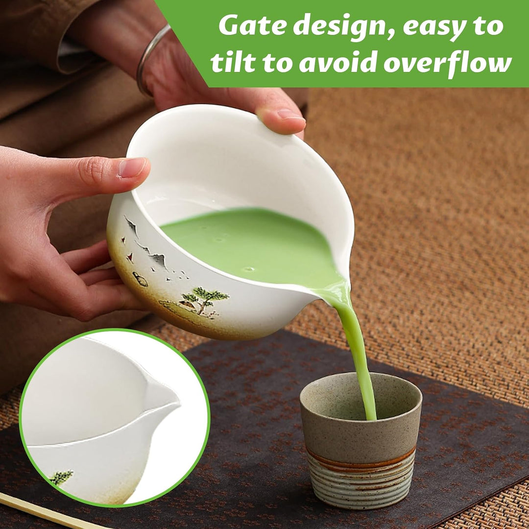 Simsky Matcha set, Japanisches Tee-Set, Matcha-Schale, Schaufel, Sieb, Matcha-Besenhalter, Matcha-Be