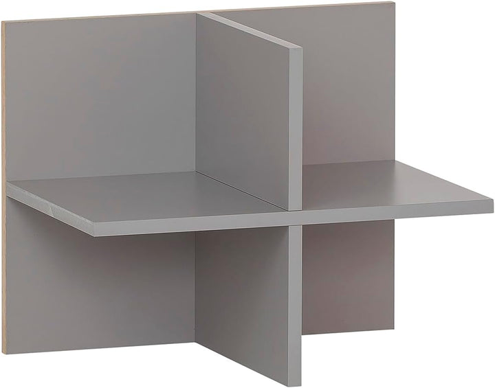 Schildmeyer Regalkreuz, Holzwerkstoff, platingrau, 47,5 x 32,8 x 38,4 cm, Platingrau