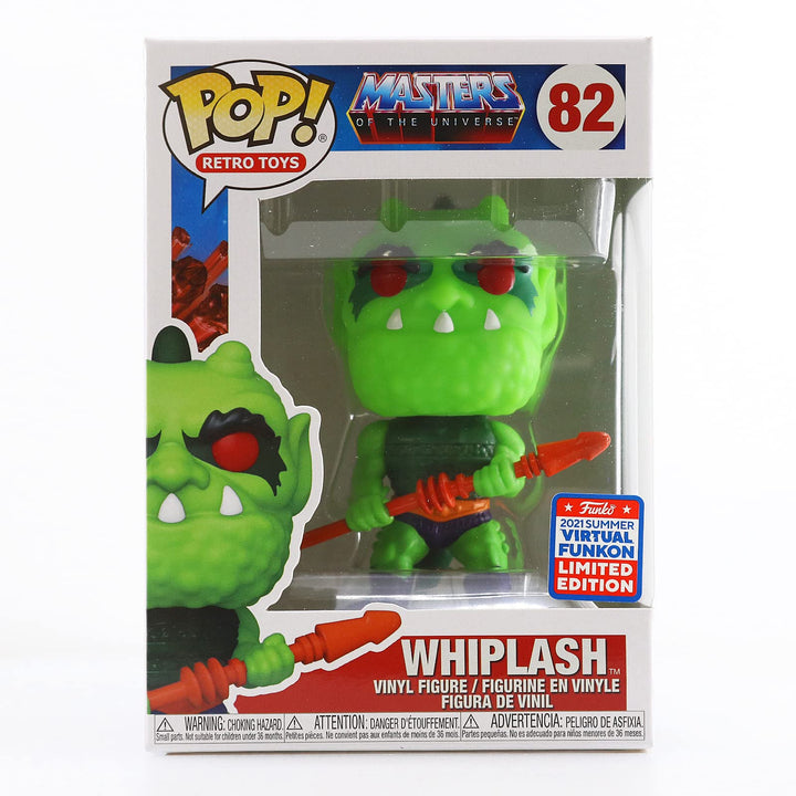 Funko Pop Retro Toys #82 Masters of The Universe Whiplash Vinyl Figure Summer 2021 Virtual Funkon Ex