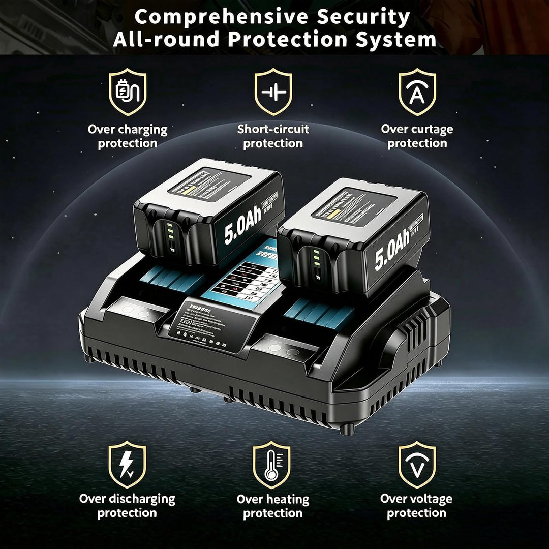 2 Stück 5500mAh/5.5Ah BL1830 Ersatzakku für makita Akku 18V BL1850 BL1850B BL1830 BL1860B BL1845 BL1