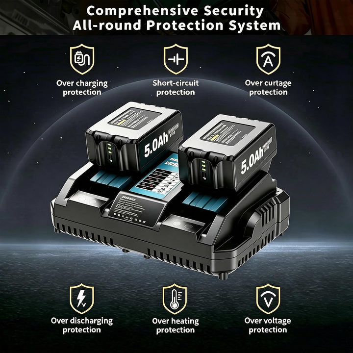 2 Stück 5500mAh/5.5Ah BL1830 Ersatzakku für makita Akku 18V BL1850 BL1850B BL1830 BL1860B BL1845 BL1