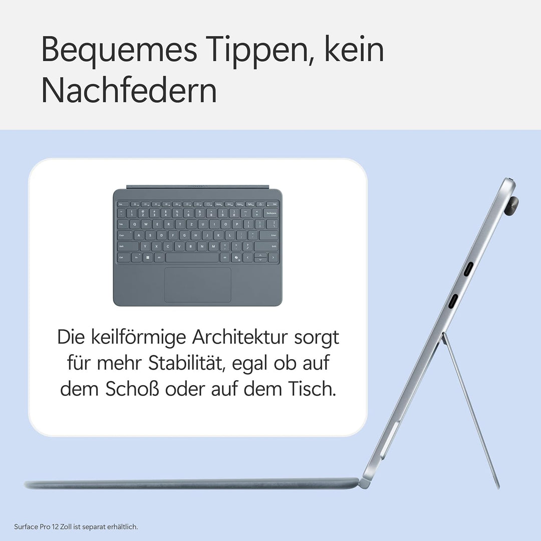 Microsoft Surface Pro 12" Keyboard | kompatibel mit Surface Pro 12" | QWERTZ | Ozean Keyboard Ozean,