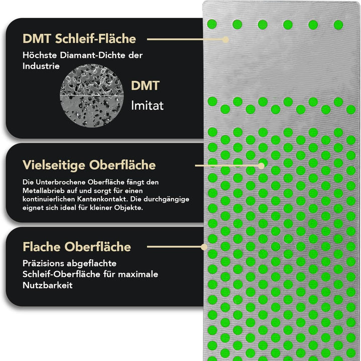 DMT 6-in. Machinist Diamond Whetstone in Plastic Box Extra-Fine Mechaniker Diamant-Schärfstein, Extr