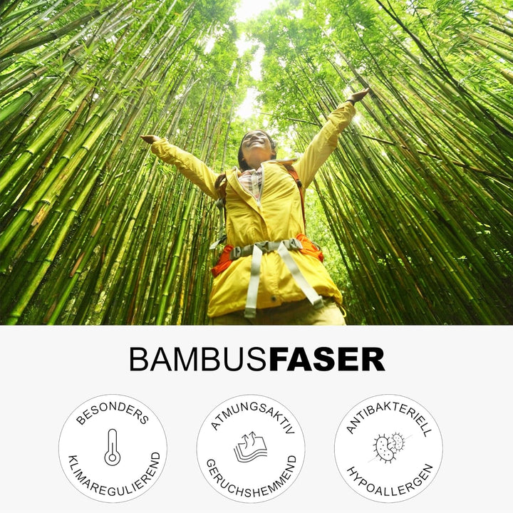 Magano® Luxus Kissenbezug 40x80 Grau | Bambus & Baumwolle Satin | 400 TC Premiumqualität | Hypoaller
