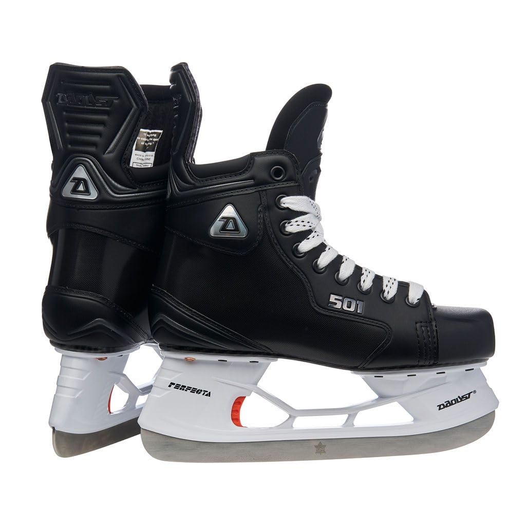 Daoust 501 Intermediate Eishockey Schlittschuhe, Schuhweite: Regulär 5.5 = EU 39 Schwarz, 5.5 = EU 3