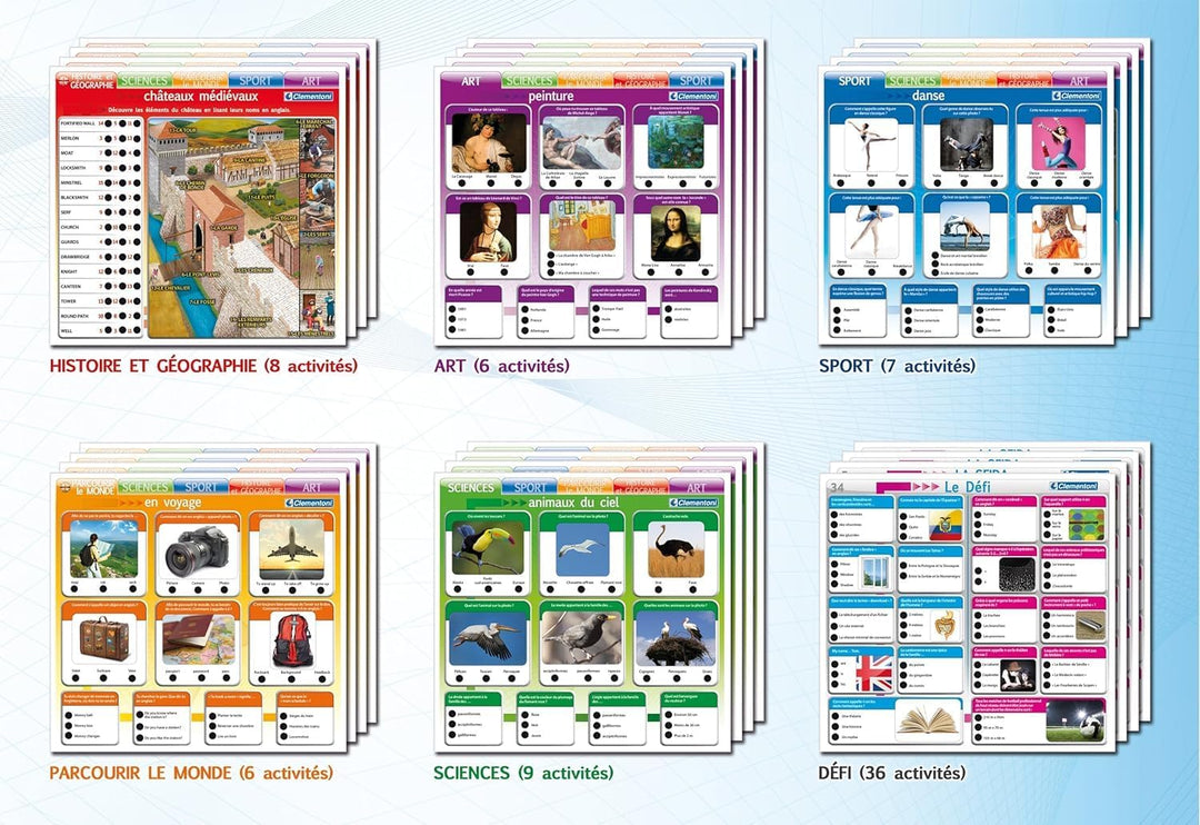 Clementoni – 62338-défi der Kenntnisse Master-jeu lehrreich
