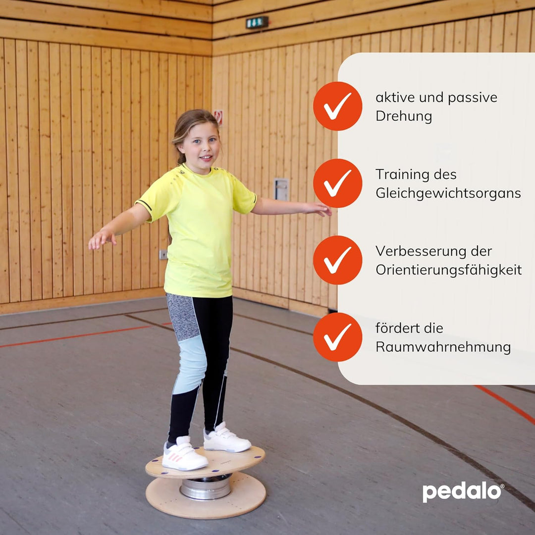 pedalo Sport Rodeosell Rotationsscheibe/Rotationstrainer/Gleichgewichtstrainer/Vestibulärtrainer/Kin