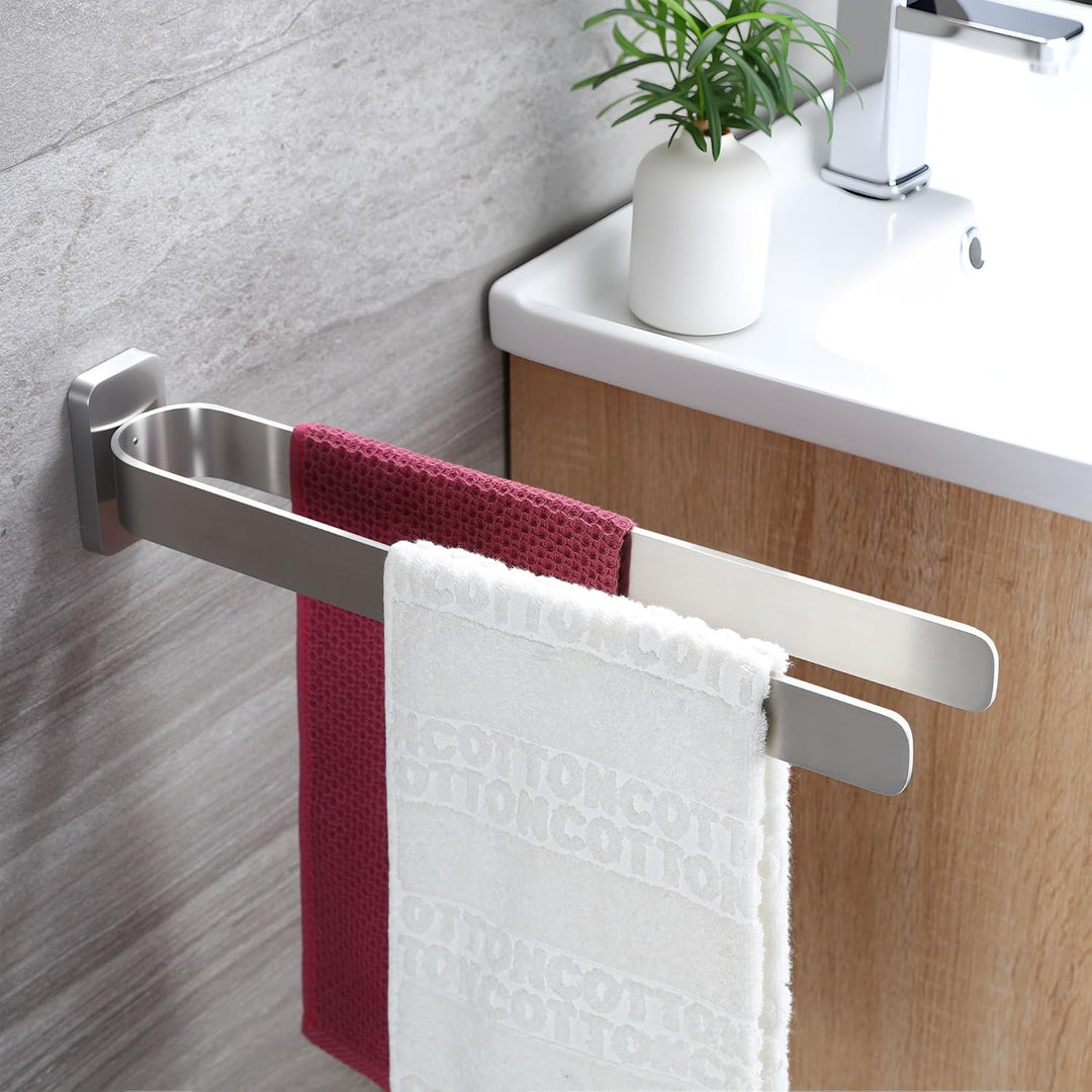 ZUNTO Wand Hohlraumfrei Handtuchhalter Doppelt Edelstahl Handtuchstange, Wand Handtuchhaken Küche Ha