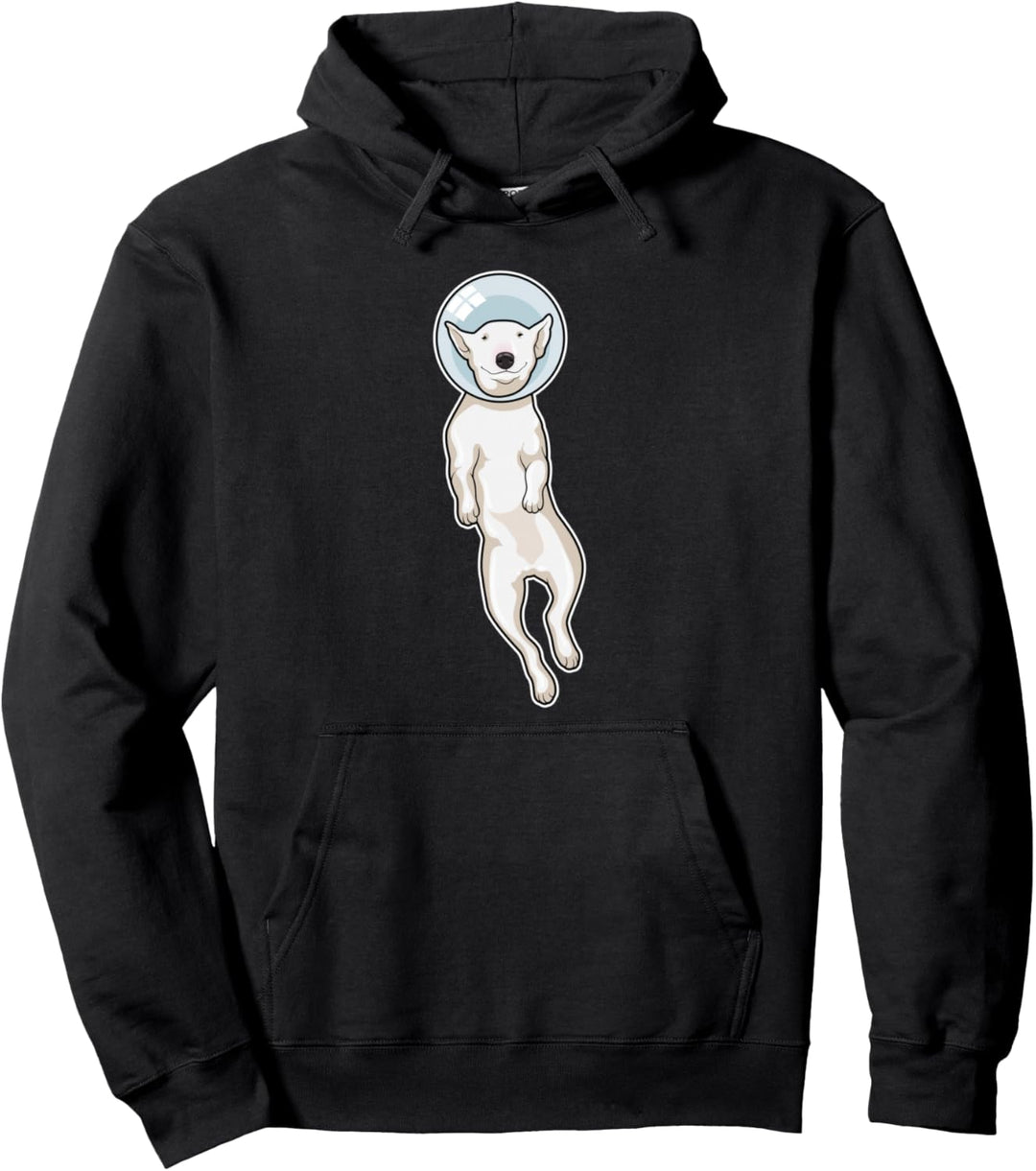 Bullterrier Weltraum Pullover Hoodie