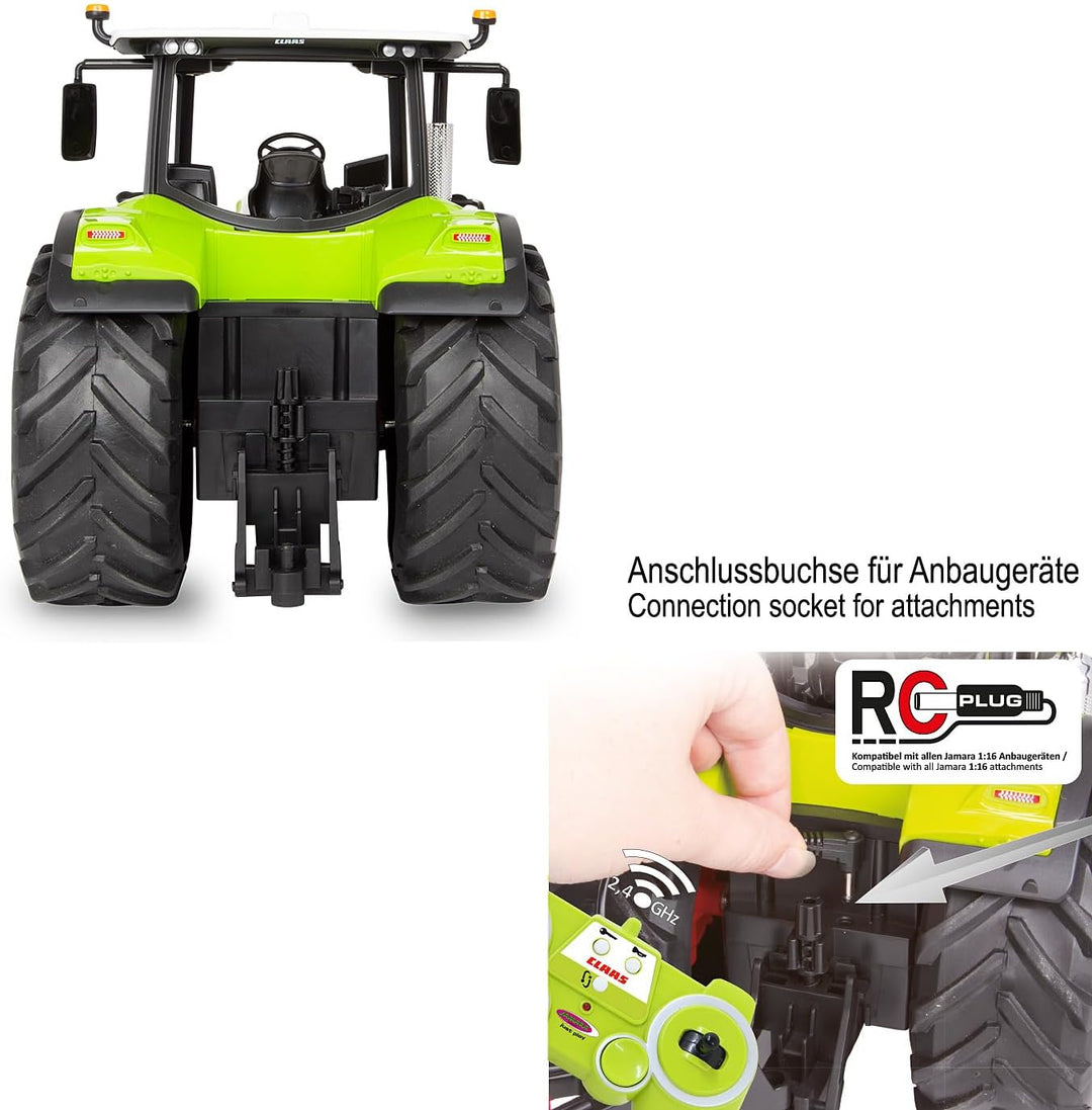 JAMARA 405350 Claas Arion 660 1:16 2,4GHz - Spielzeug Traktor ferngesteuert, RC Traktor für Kinder,