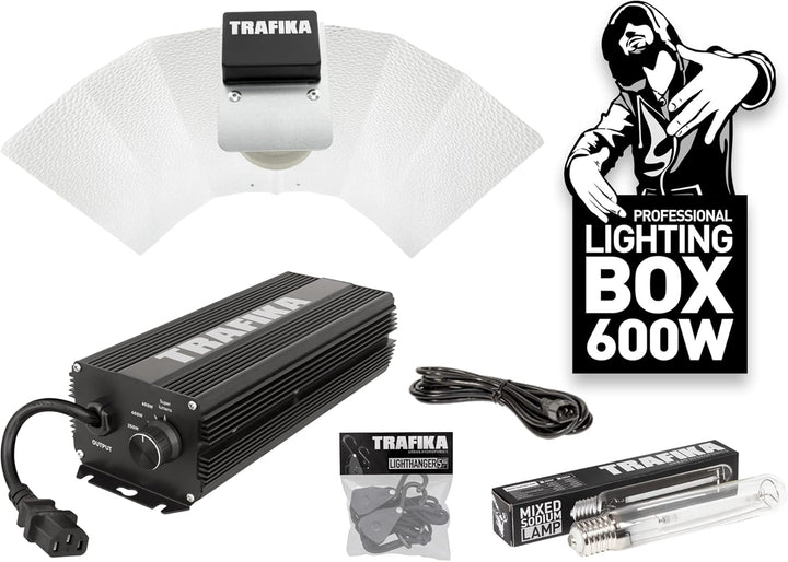 TRAFIKA PFLANZENBELEUCHTUNGS-KIT ELEKTRONISCHES VORSCHALTGERÄT 600W: DIGITALES Ballast 600W + Leucht