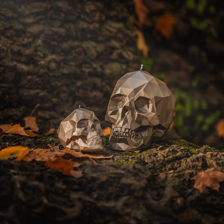 Candellana Skull Kerze - Totenkopf Kerze - Skull Deko - Totenkopf Deko - Halloween Deko - Gothic Dek