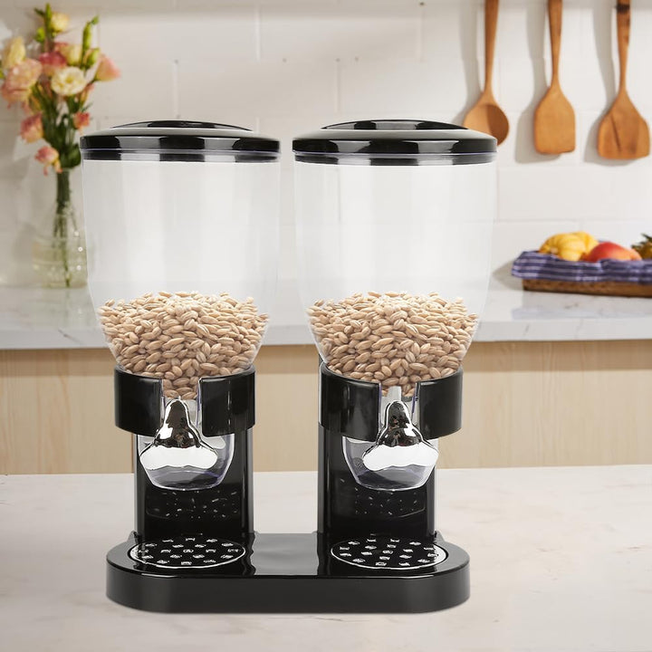 Müslispender Doppel 2×3,5L, Cornflakes Spender für Frühstück, Cereal Dispenser Luftdicht & BPA-frei,