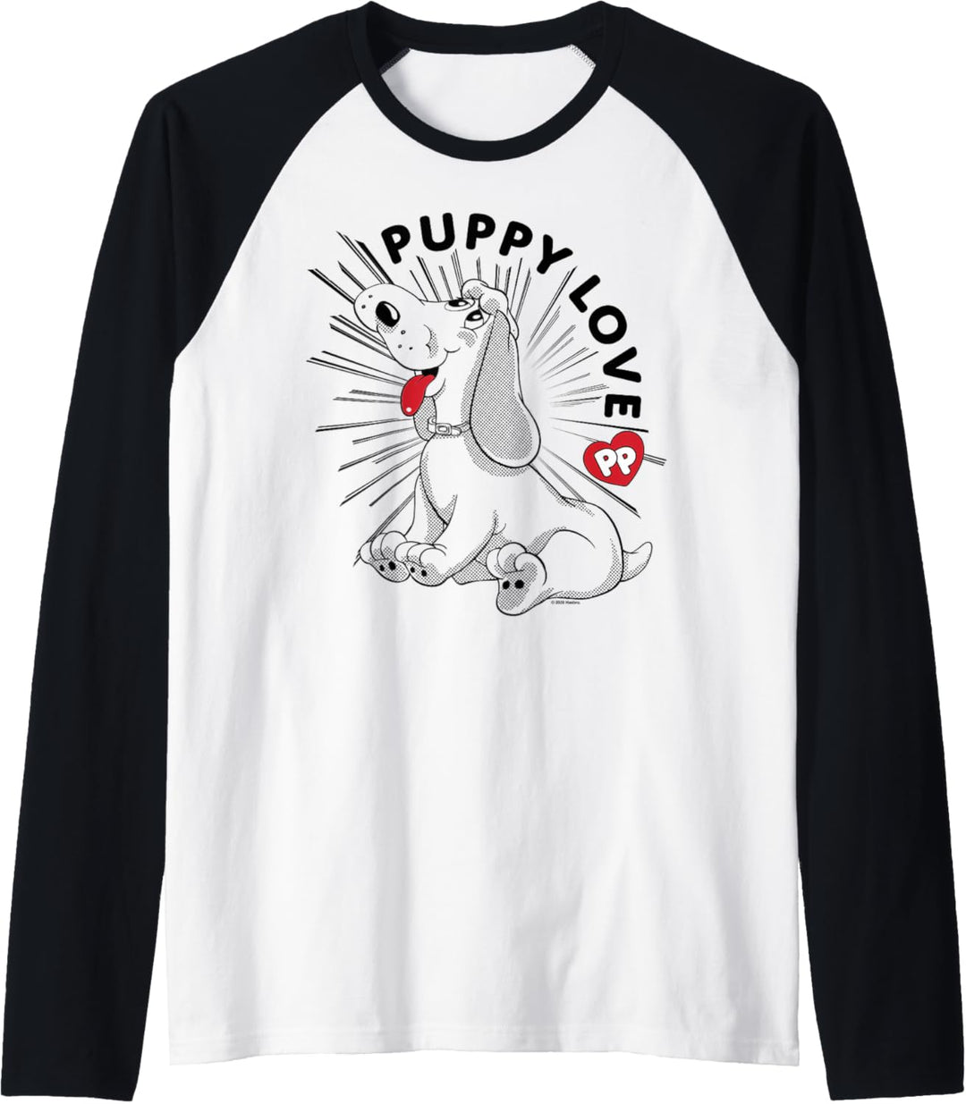 Pound Puppies Vintage Puppy Love Shinning Outline Raglan