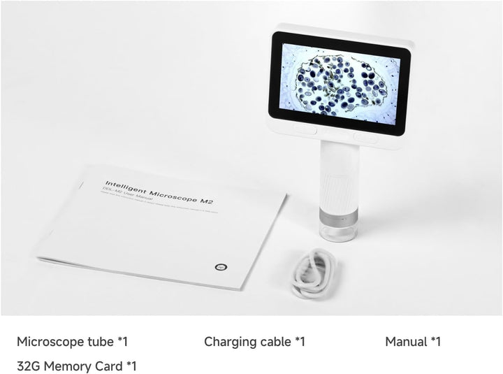 BEAVERLAB 4,0" IPS Mikroskop, digitales Mikroskop 100X-1600X, WiFi USB Mikroskop für Anfänger, 1080P