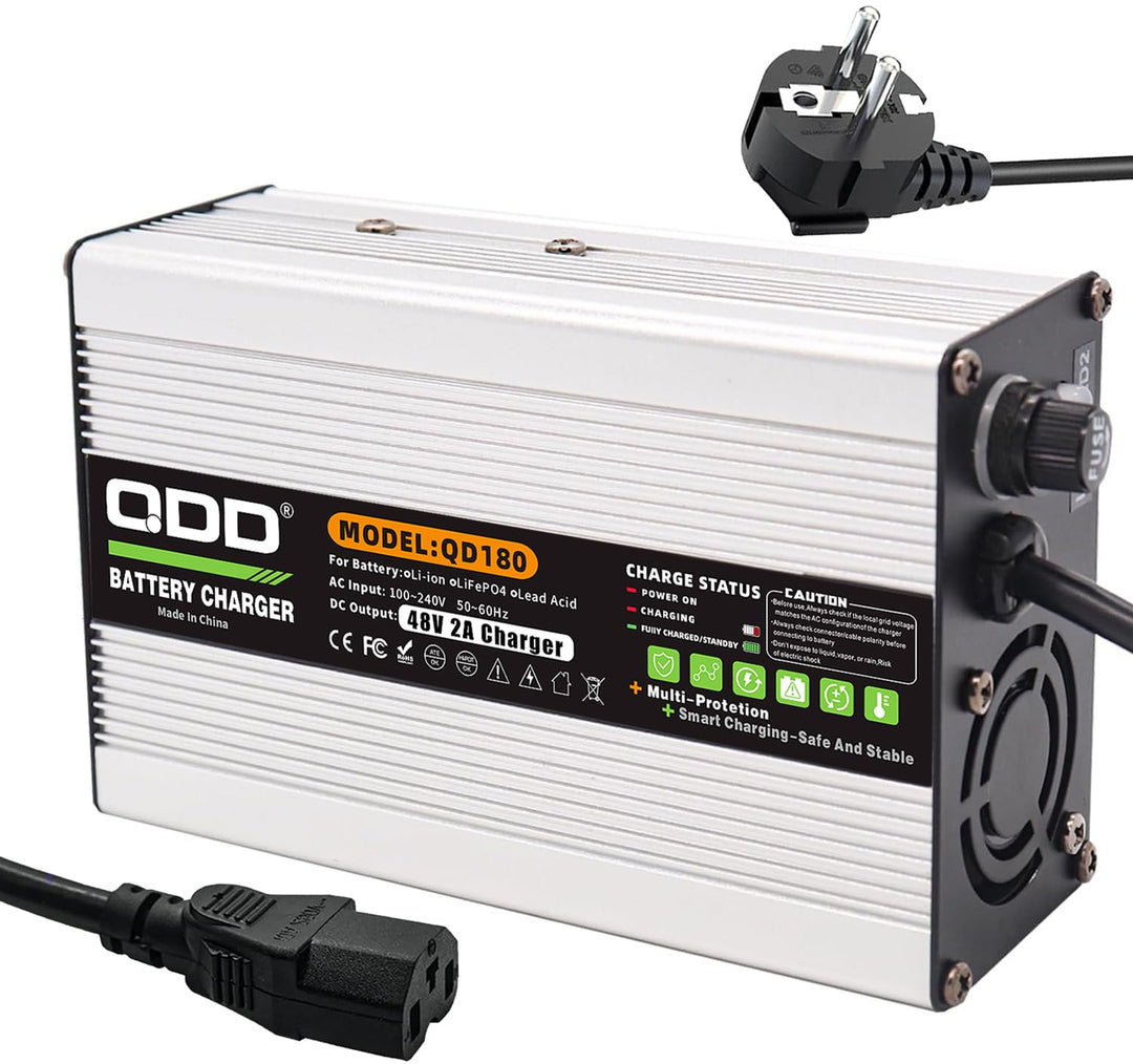 48 V 2 A Blei-Säure-Batterieladegerät 55,2 V Blei-Säure-Ladegerät für 48 V Blei-Säure-AGM-Gel-VRLA-O