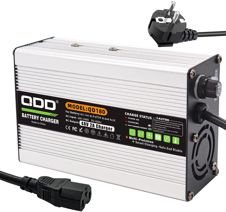 48 V 2 A Blei-Säure-Batterieladegerät 55,2 V Blei-Säure-Ladegerät für 48 V Blei-Säure-AGM-Gel-VRLA-O