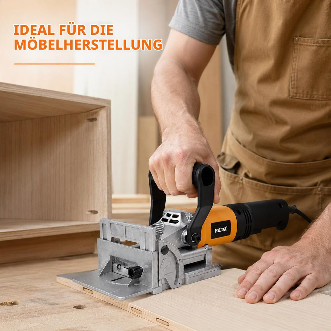 Professional Universalfräse, 11600 U/min 0-90°Winkelschlitzung Flachdübelfräse Nutenfräse Lamellofrä