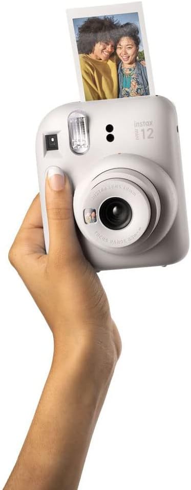 Fujifilm instax Mini 12 Sofortbildkamera mit 20 Aufnahmen, Tonweiss