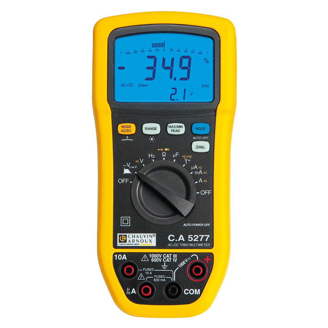 Chauvin Arnoux P01196777 C.A 5277 Digitalmultimeter, gelb und schwarz