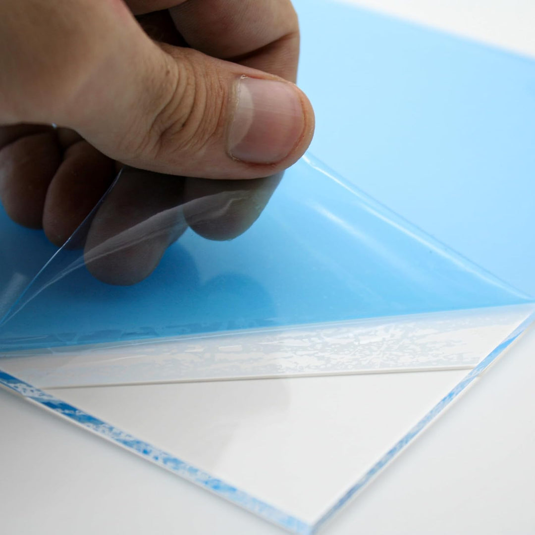 DOJA Barcelona | Transparente Acryl-Glas Platte | 210 x 297 mm | 3mm | Pack 5 | A4 | Methacrylat-Gla