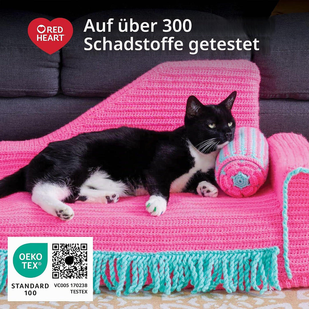 Red Heart Super Saver Garn, 3er-Pack, Berry 3 Stück 3 Pack Beere, 3 Pack Beere