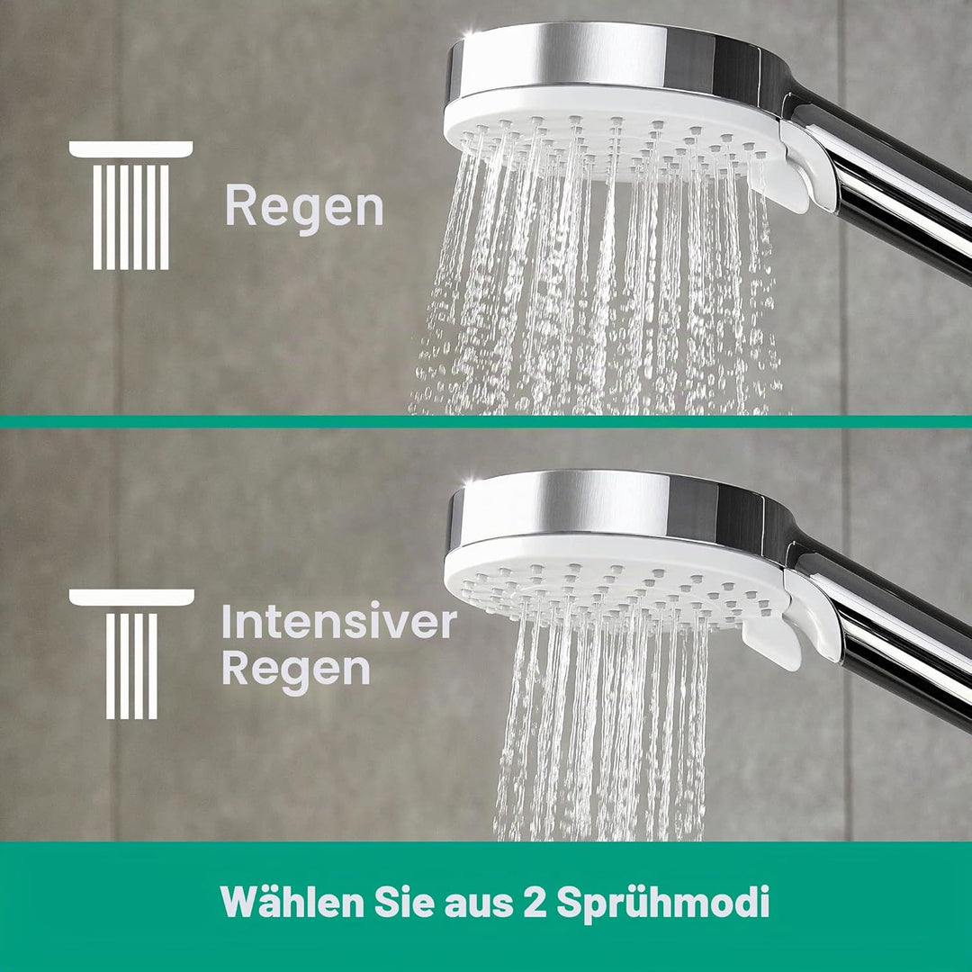 hansgrohe Crometta S Duschsäule 240 1-strahlig, chrom, 27267000 Kopfbrause: 1 Strahlart mit