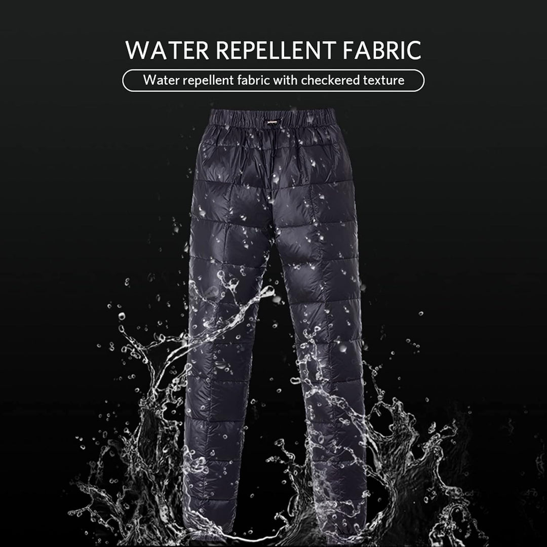 Tapasimme Damen Herren Winter Warme Gänse Daunenhose Ultraleichte Schneehose Kompressions-Daunenhose