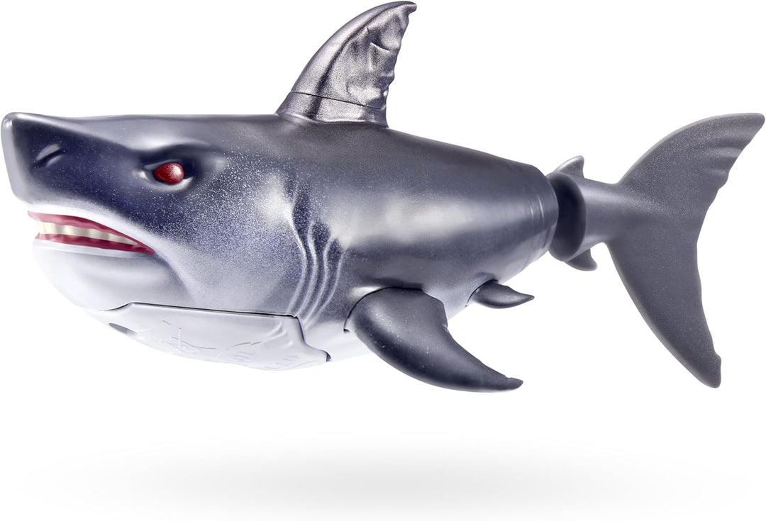 Robo Alive Wasseraktivierter Hai 2er-Pack (Grau) von ZURU – Realistisches schwimmendes Roboter-Bades